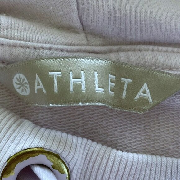 Athleta Woman's Sz M Light Piknk Sundown Hoodie w/ Kangaroo Pocket - Picture 5 of 9